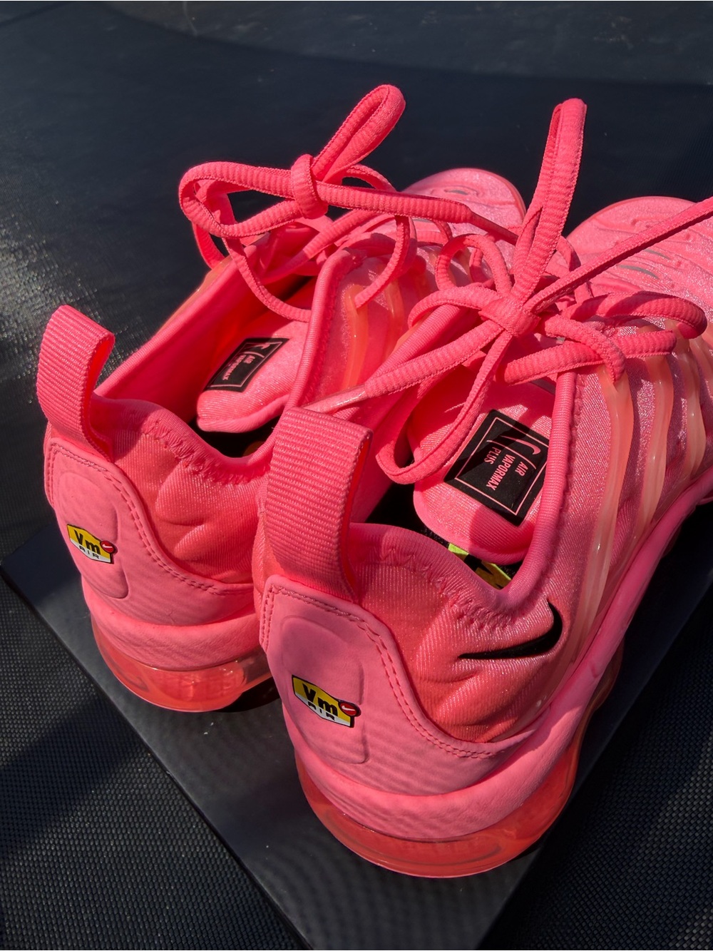 Nike Bright Pink VaporMax Plus Athletic Sneakers - Picture 9 of 13
